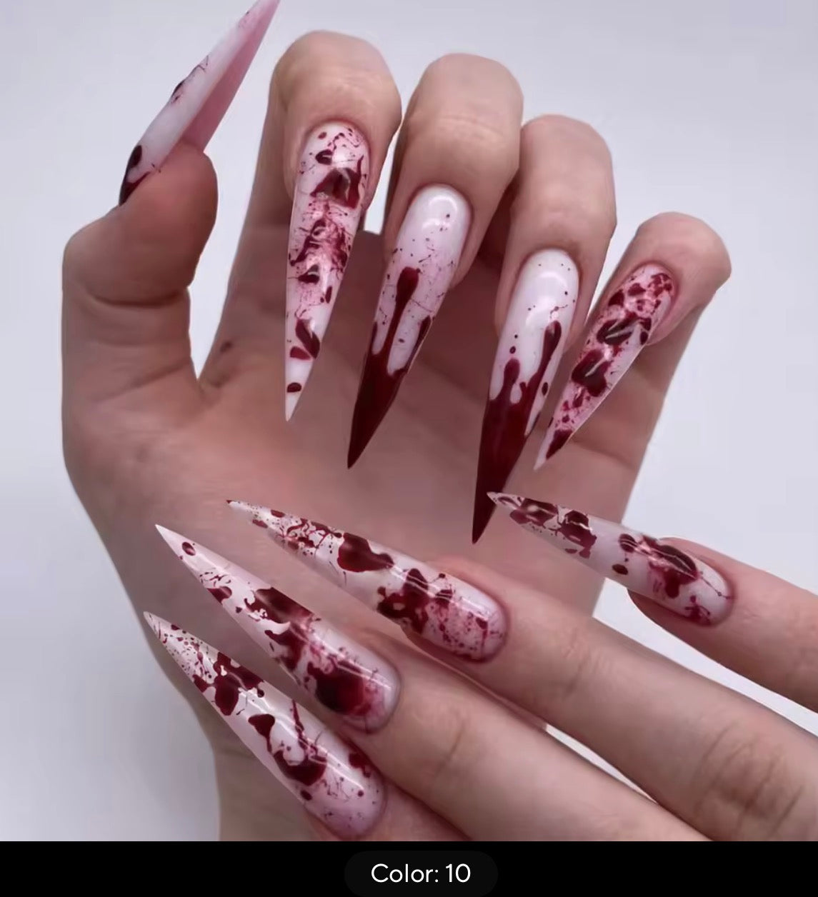 Dexter - 24Pc Long Stiletto Press on Nails